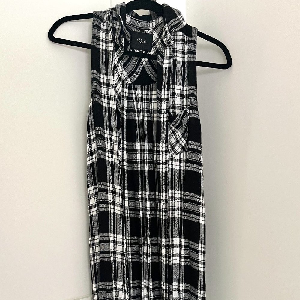 Rails: Extra Long, Slitted,  Plaid Vest
